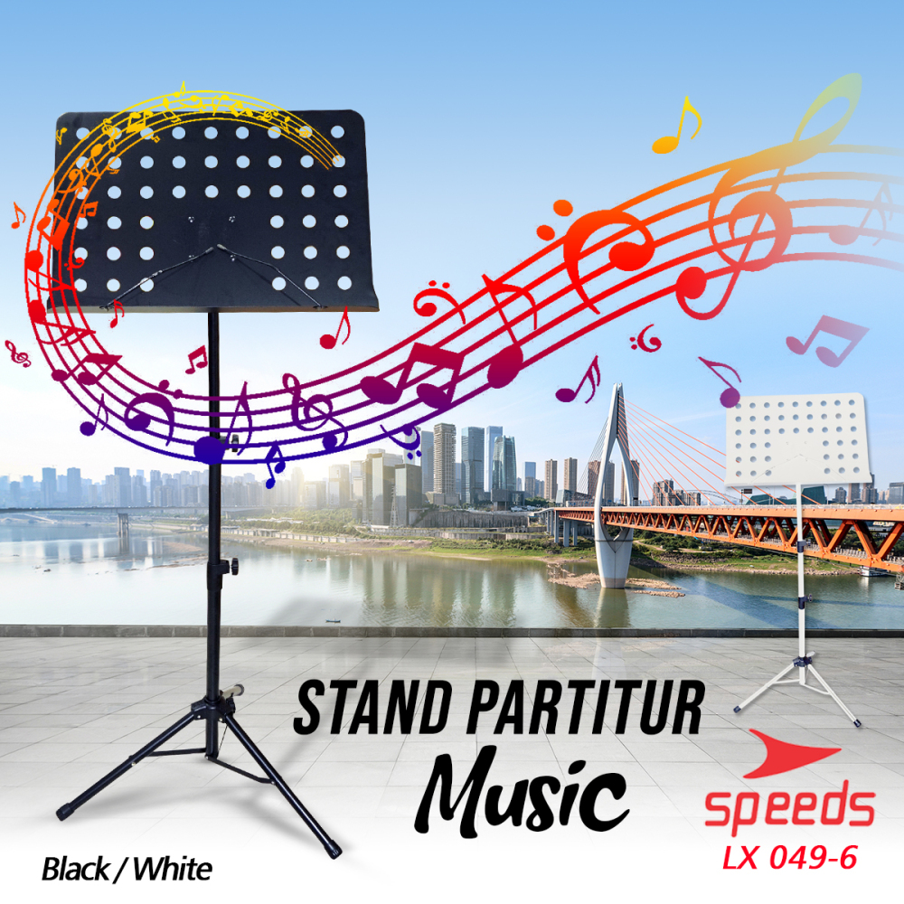 SPEEDS Alat Musik Stand Partitur Musik Sheet Stand Book Stand Partitur Besar Untuk Dewasa Buku Musik 049-6