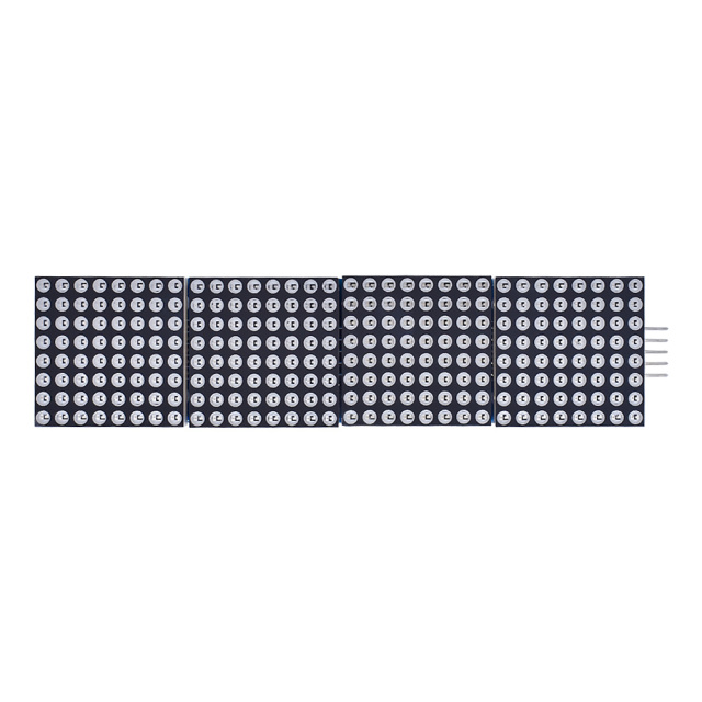 MAX7219 Dot Matrix Module  Microcontroller 4 In One Display with 5P Line Red Green Blue