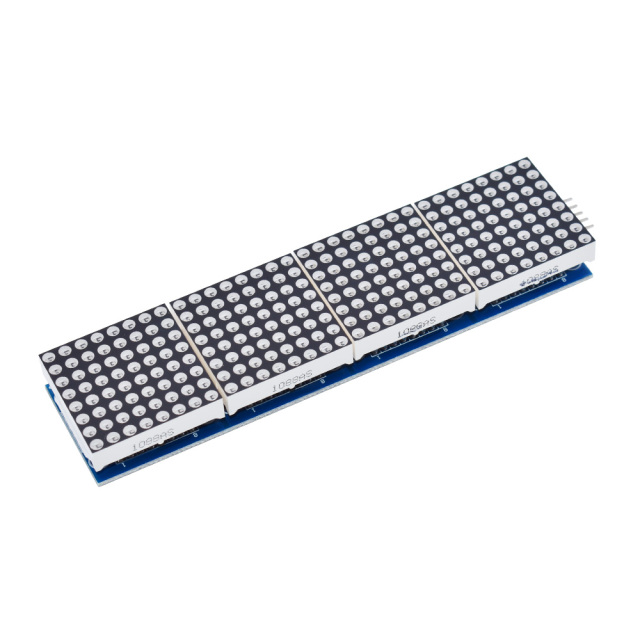 MAX7219 Dot Matrix Module  Microcontroller 4 In One Display with 5P Line Red Green Blue
