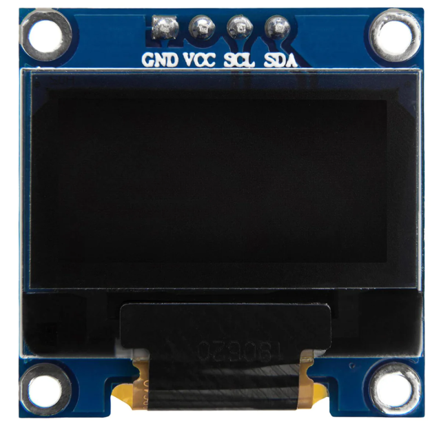 0.96 Inch OLED Display Module SSD1306 I2c Interface 128x64 Pixel Resolution