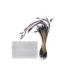 Breadboard Kit - 3 x 65 Pieces Jumper Wire Cable M2M and 3 x Mini Breadboard 400 Pins