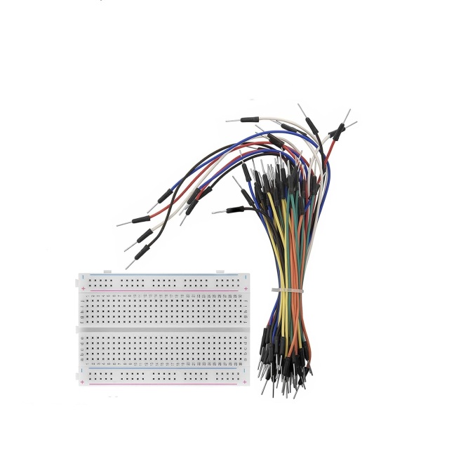 Breadboard Kit - 3 x 65 Pieces Jumper Wire Cable M2M and 3 x Mini Breadboard 400 Pins