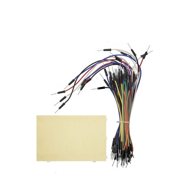 Breadboard Kit - 3 x 65 Pieces Jumper Wire Cable M2M and 3 x Mini Breadboard 400 Pins