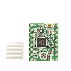 3D printer, A4988 stepper motor driver, Reprap, 2-ounce spool, soldered, green board