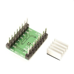 3D printer, A4988 stepper motor driver, Reprap, 2-ounce spool, soldered, green board