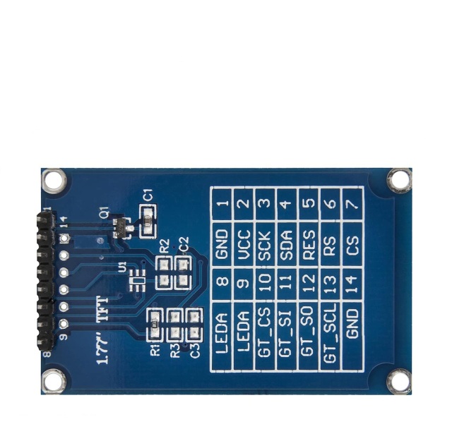 1,77 Zoll SPI TFT Display 128x160 Pixel ST7735 2,7V – 3,3V