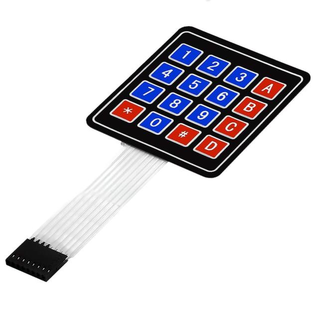 Film keyboard 4*4 matrix keyboard single-chip microcontroller external expansion keyboard film keyboard