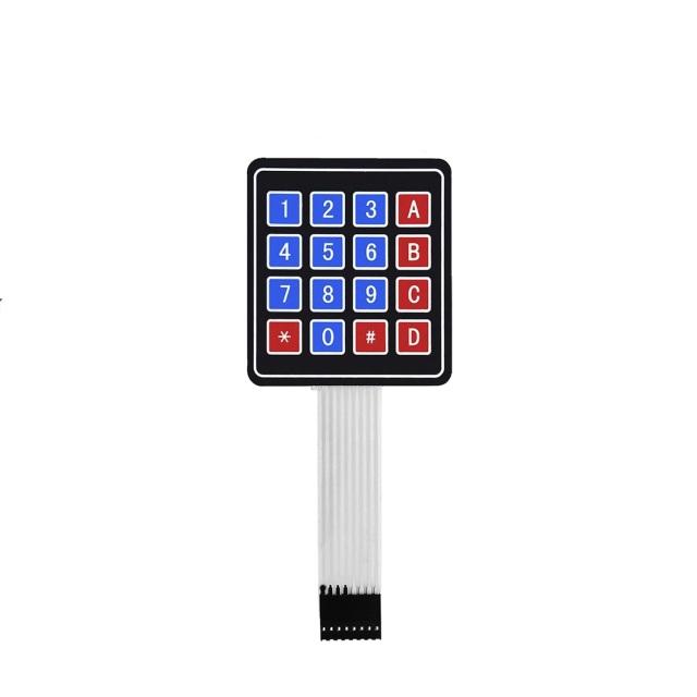 Film keyboard 4*4 matrix keyboard single-chip microcontroller external expansion keyboard film keyboard