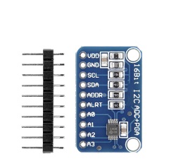 4-channel ADS1115 Miniature 16-bit Precision Analog-to-Digital Converter (ADC) Development Board Module