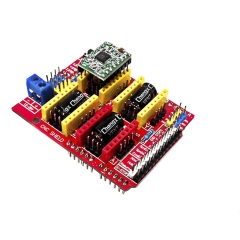 CNC Shield V3 Bundle mit 4 Stück A4988 Schrittmotor Treiber Stepper mit Kühlkörper, 3D Drucker kompatibel mit