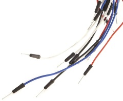 Breadboard connection wires, breadboard lacing wires, test wires, bread jumper wires, experimental wires, DuPont wires - a bundle of 65 strands.