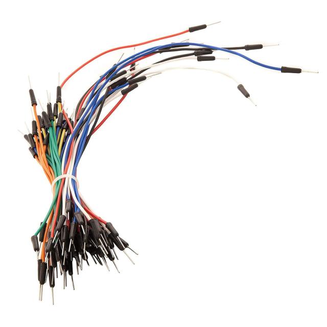 Breadboard connection wires, breadboard lacing wires, test wires, bread jumper wires, experimental wires, DuPont wires - a bundle of 65 strands.