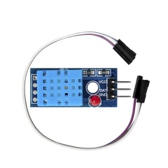 DHT11 Digital Temperature & Humidity Sensor Module with LED Indicator, Compatible with Arduino/STM32, 3-Wire Interface