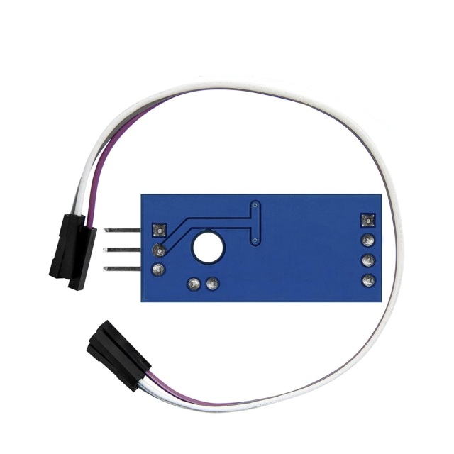 DHT11 Digital Temperature & Humidity Sensor Module with LED Indicator, Compatible with Arduino/STM32, 3-Wire Interface