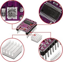 Wholesale DRV8825 stepper motor driver module, with heat sink, suitable for 3D printers and CNC engraving machines