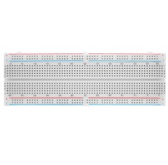 MB-102 Solderless Breadboard – 830 Tie Points, Dual Power Rails, Self-Adhesive Backing for Arduino & DIY Electronics Prototyping