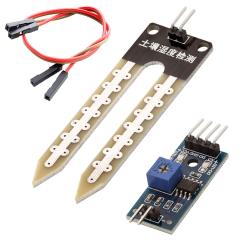Soil Moisture Sensor Module – Analog & Digital Output, Adjustable Sensitivity Probe for Arduino Smart Irrigation & Plant Monitoring Systems