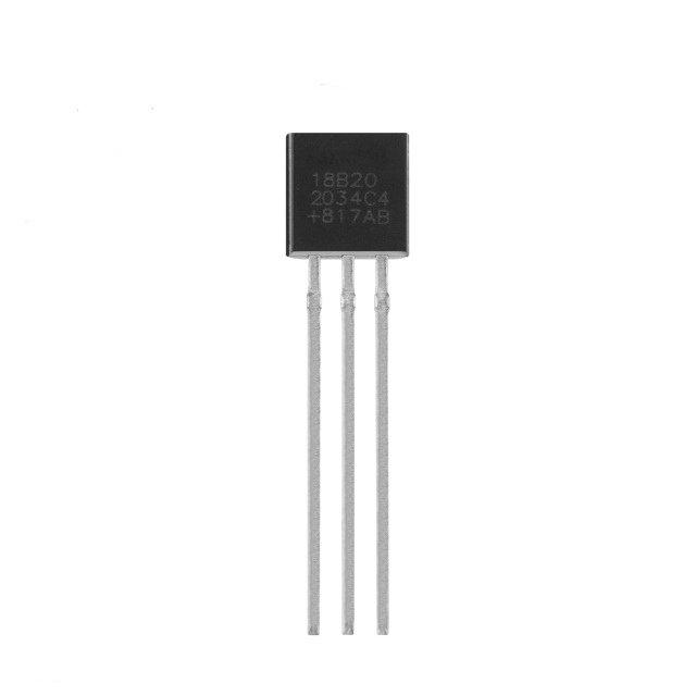 DS18B20 Digital Temperature Sensor – TO-92 Package, 1-Wire Interface, -55°C to +125°C Range, for Arduino/ESP32/Raspberry Pi Projects