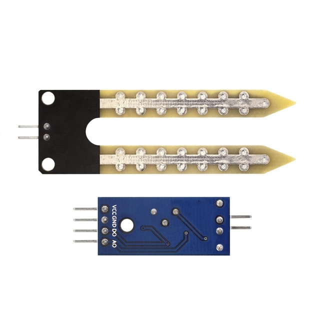 Soil Moisture Sensor Module – Analog & Digital Output, Adjustable Sensitivity Probe for Arduino Smart Irrigation & Plant Monitoring Systems