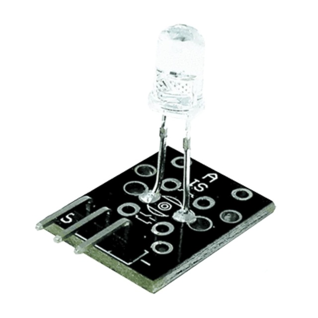 KY-005 Infrared Transmitter Sensor Module, suitable for infrared remote control systems, intelligent car obstacle avoidance, robot communication, and other applications