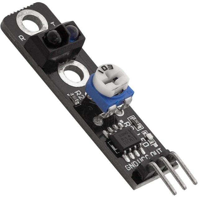 KY-033 TCRT5000 Infrared Line Tracking Sensor Module - IR Reflective Optical Switch for Arduino Smart Car Robot (3-Pin Digital Output)