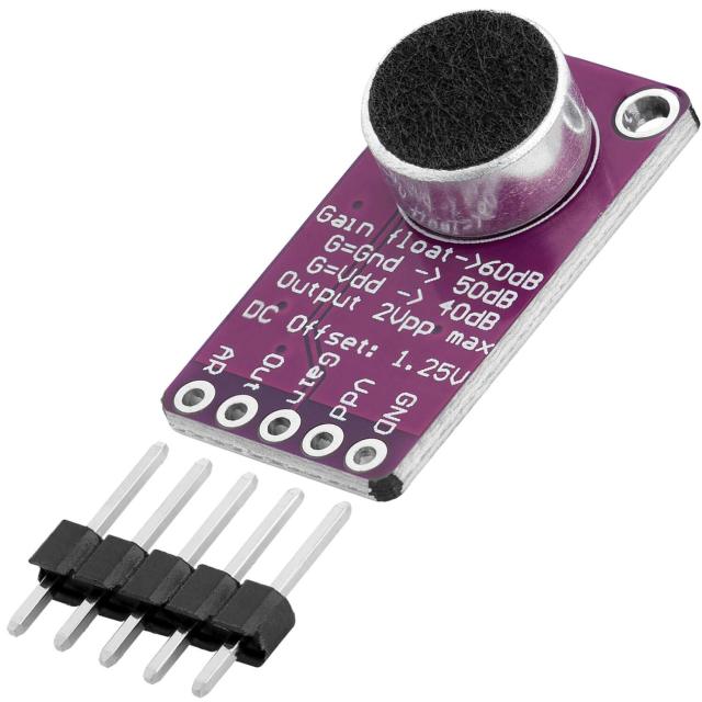 Wholesale MAX9814 Microphone Amplifier Module with Auto Gain Control (AGC) - Low Noise Sound Sensor Board