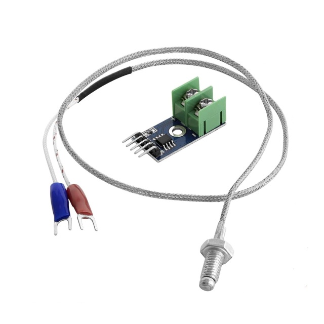 MAX6675 K-Type Thermocouple Temperature Sensor Module Kit | 0-1024°C High Temp Probe | SPI Digital Output |  For 3D Printer