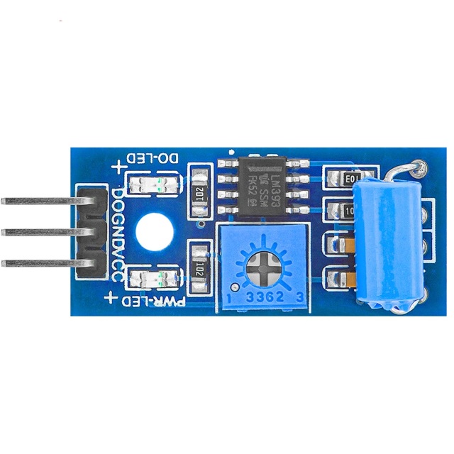SW-420 Vibration Sensor Module - 3.3V-5V Digital Output, Normally Closed Shock Detector for Alarm Systems