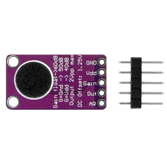 Wholesale MAX9814 Microphone Amplifier Module with Auto Gain Control (AGC) - Low Noise Sound Sensor Board