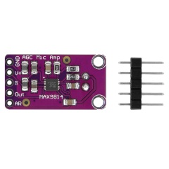 Wholesale MAX9814 Microphone Amplifier Module with Auto Gain Control (AGC) - Low Noise Sound Sensor Board