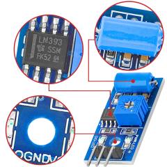 SW-420 Vibration Sensor Module - 3.3V-5V Digital Output, Normally Closed Shock Detector for Alarm Systems