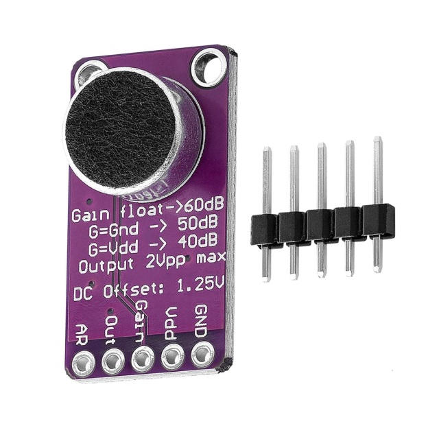 Wholesale MAX9814 Microphone Amplifier Module with Auto Gain Control (AGC) - Low Noise Sound Sensor Board