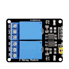 2-Channel Optocoupler Isolation Relay Module (DC5V) PLC Industrial Control Board with NO/NC Dual-Channel Switch - Bulk Supply