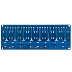 8-Channel Optocoupler Relay Module - DC5V PLC Control Board with Indicator Light