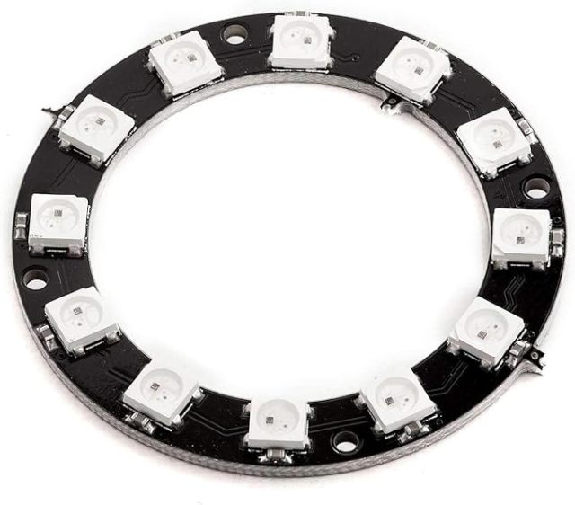 5V WS2812 RGB LED Ring 12 Pixels 50mm Addressable Light Strip Wholesale Supplier