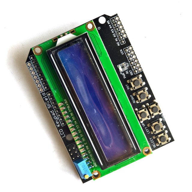 LCD1602 Keypad Shield Module Blue Backlight with Button I/O Wholesale Supplier