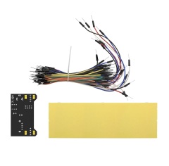 Wholesale  MB102 breadboard, black power module, 830-hole large breadboard, 65 sets of colorful jumper wires breadline set