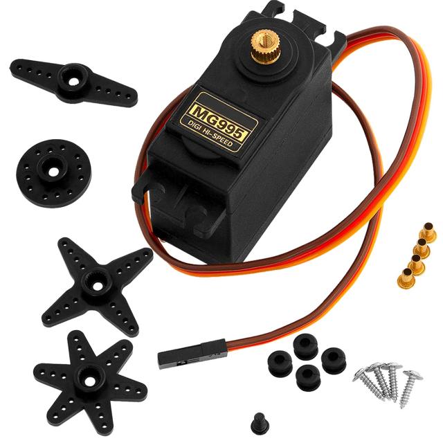 MG995 Metal Gear Servo Motor - High Torque, PWM Control for RC Models & Robotics