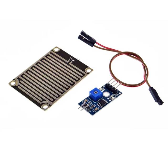 Raindrop Sensor Module - High Sensitivity Water Leakage Detection Board with Sensing Pad - Analog & Digital Output