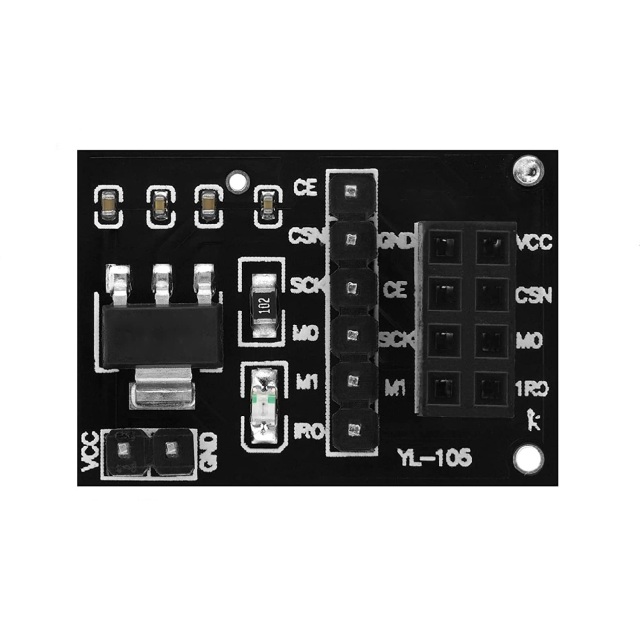 Wireless module adapter board 3.3V for NRF24L01 wireless module, suitable for smart car robots