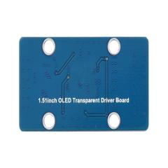 1.51 Inch Transparent OLED Screen 128*64 Resolution Display Monitors With Expansion Board SPI/I2C Interface Blue Display