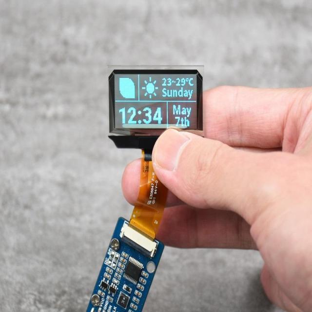 1.51 Inch Transparent OLED Screen 128*64 Resolution Display Monitors With Expansion Board SPI/I2C Interface Blue Display