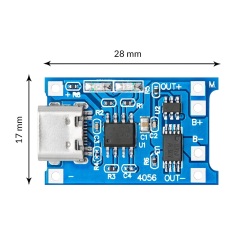 TP4056 1A Lithium Battery Charging Board Module - Type-C USB Interface Dual Function Charging Protection Supplier