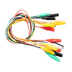 Wholesale 10PCS Premium Alligator Clips Electrical, 5 Colors Test Leads with Testing Probes, Crocodile Jumper Wires for Circuit Connection & Electronic Experiments