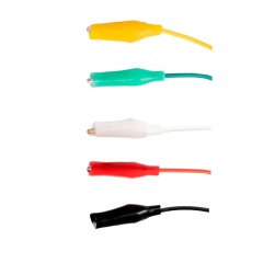 Wholesale 10PCS Premium Alligator Clips Electrical, 5 Colors Test Leads with Testing Probes, Crocodile Jumper Wires for Circuit Connection & Electronic Experiments