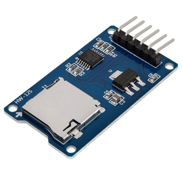 TF Card / Micro SD Read-Write Module SPI Interface Storage Expansion Board with Level Shifter, 4.5-5V Power Supply, Microcontroller Data Logging, DIY