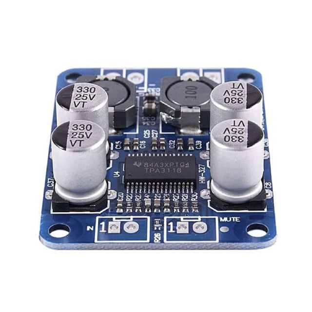 60W Single Channel Class D Amplifier Board TPA3118 Mono Power Amp Module With Mute Control For Subwoofer Home Audio Project