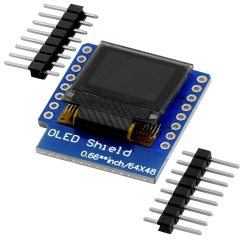 0.66" OLED Display Module 64x48 SSD1306 I2C Interface 3.3V 5V Compatible