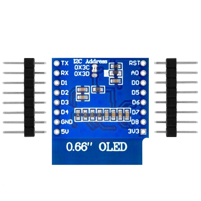 0.66" OLED Display Module 64x48 SSD1306 I2C Interface 3.3V 5V Compatible