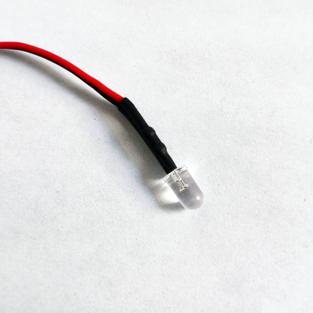 5mm 12V Pre-wired LED Light Indicator Lamp, Red Black Wire Pre-soldered Diode Light